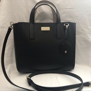 🌼 Kate Spade Putnam Nelle | Black Leather
